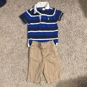 Polo by Ralph Lauren Kids Navy and White Striped Polo